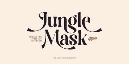Jungle Mask Font Poster 1