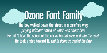 Ozonos Font Poster 2