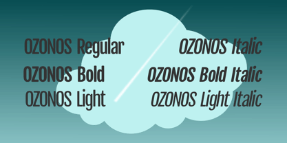 Ozonos Font Poster 3