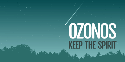 Ozonos Font Poster 1