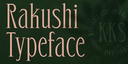 Rakushi Font Poster 1