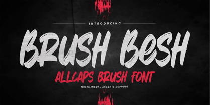Brush Besh Font Poster 1