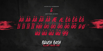 Brush Besh Font Poster 7