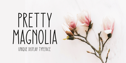 Pretty Magnolia Font Poster 1