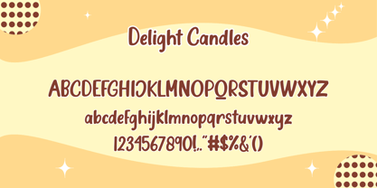 Delight Candles Fuente Póster 9