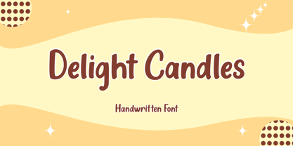 Delight Candles Fuente Póster 1