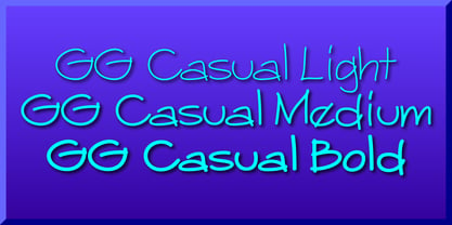 GG Casual Font Poster 1