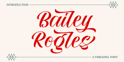 Bailey Rogles Font Poster 13