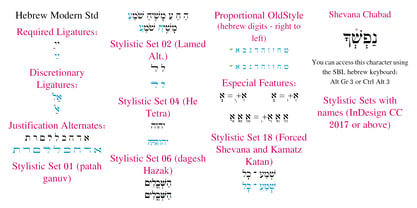 Hebrew Modern Font Poster 4