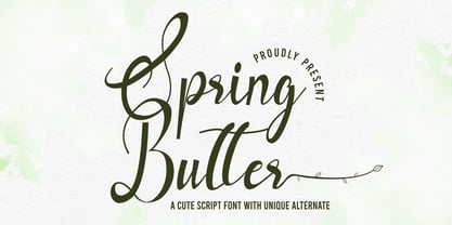 Spring Butter Fuente Póster 1