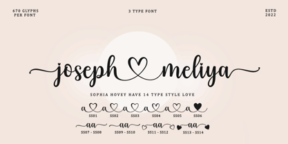 Sophia Honey Font Poster 2