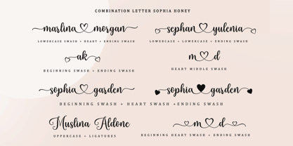 Sophia Honey Font Poster 3