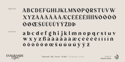 Al Evagrande Font Poster 12