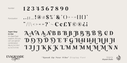 Al Evagrande Font Poster 13