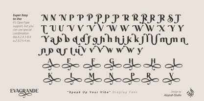 Al Evagrande Font Poster 14