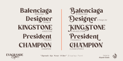 Al Evagrande Font Poster 11