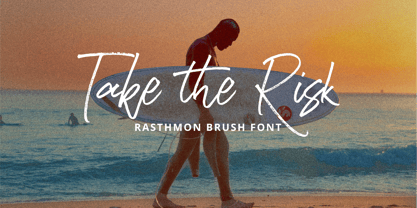 Rasthmon Brush Font Poster 3