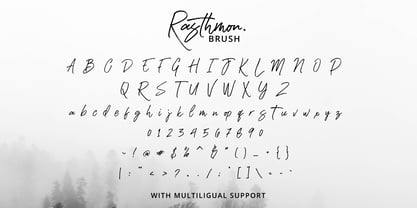 Rasthmon Brush Font Poster 11