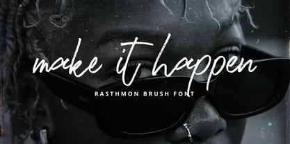 Rasthmon Brush Font Poster 6