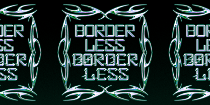 Borderless Font Poster 1