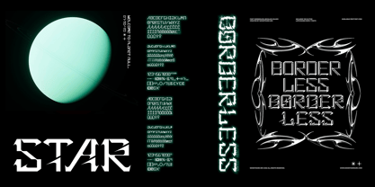 Borderless Font Poster 3