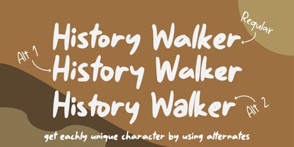 History Walker GT Font Poster 3