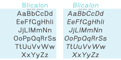 Blicalon Font Poster 3