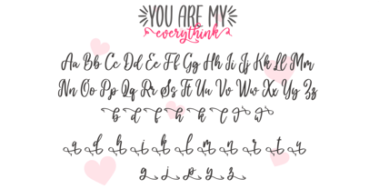 You are my everythink Font Poster 12