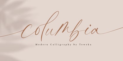 Columbia Font Poster 1
