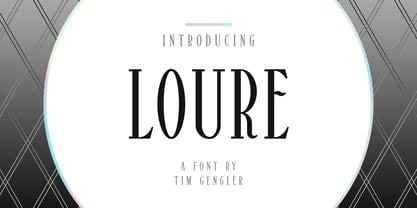 Loure Font Poster 1