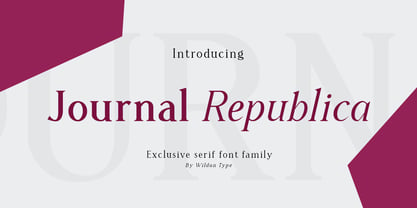 Journal Republica Font Poster 1