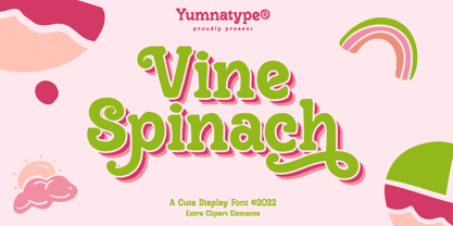 Vine Spinach Font Poster 1