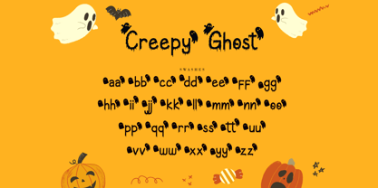 Creepy Ghost Font Poster 9