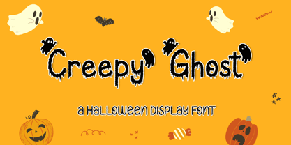 Creepy Ghost Font Poster 1