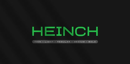 Heinch Font Poster 1