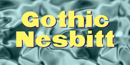 Gothic Nesbitt Font Poster 5