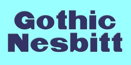 Gothic Nesbitt Font Poster 3