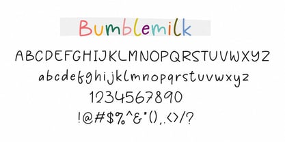 Bumblemilk Font Poster 8