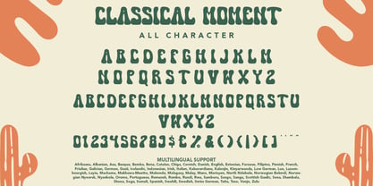 Classical Moment Font Poster 7