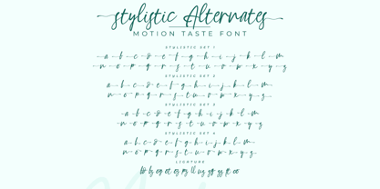 Motion Taste Font Poster 10