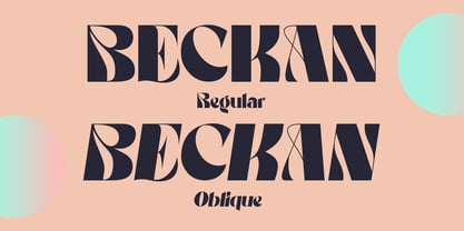 Beckan Font Poster 2
