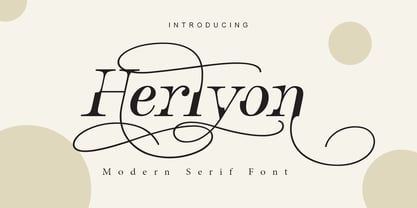 Herlyon Font Poster 1