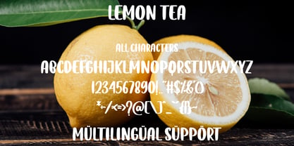 Lemon Tea Fuente Póster 6