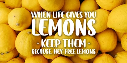 Lemon Tea Font Poster 2