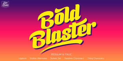 Boldblaster Font Poster 1