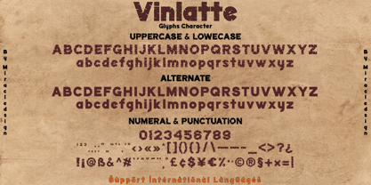 Vinlatte Font Poster 6
