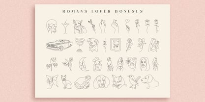 Romans Lovers Font Poster 8