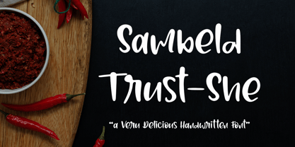 Sambeld Trust She Font Poster 1