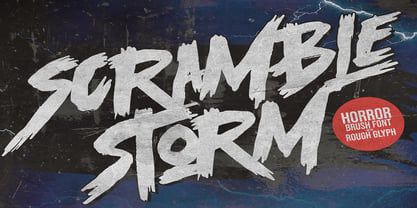 Scramble Storm Fuente Póster 1