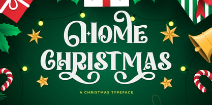 Home Christmas Font Poster 1